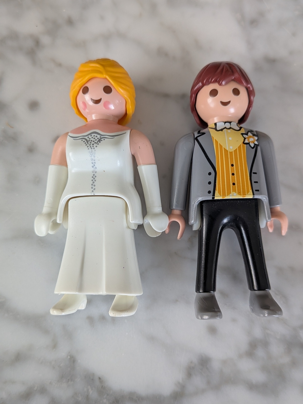 Playmobil Bridal Couple Duo Figure 5163 / 5509 Wedding Bride Groom Cake Topper